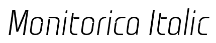 Monitorica Italic font
